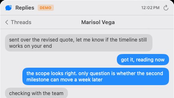 Replies - macOS