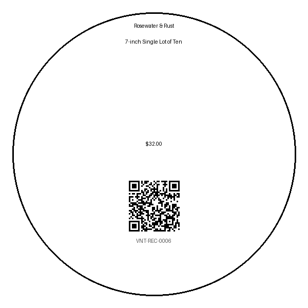 Label for 7-inch Single Lot of Ten