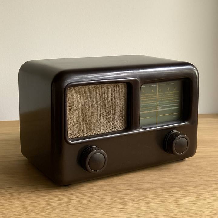 Lacquered Tube Table Radio