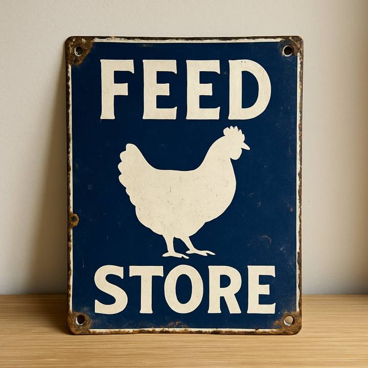 Enamel Advertising Sign