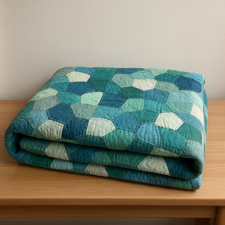 Sea Glass Patchwork Quilt